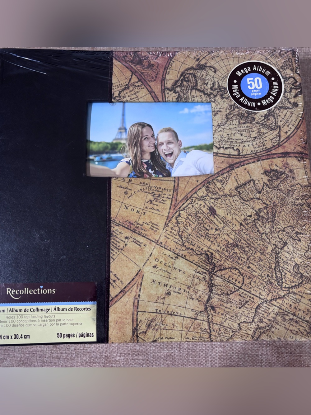Recollections Black and Gold Scrapbook Album
